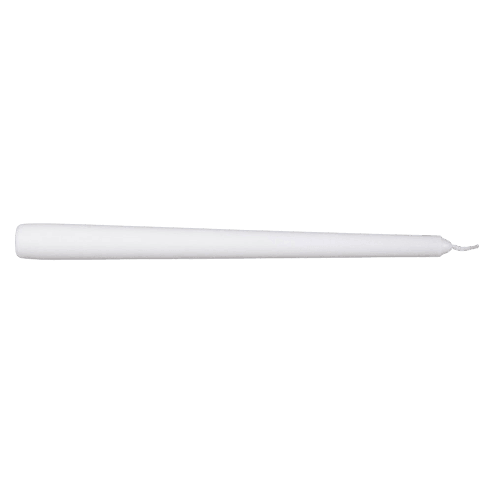 10" White Premium Taper Candle
