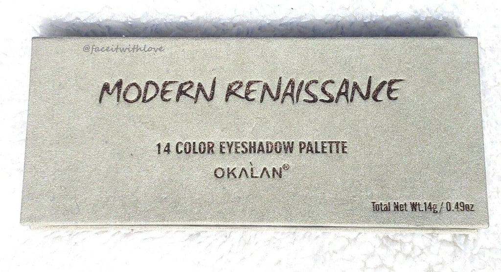 Okalan Modern Renaissance 14 Color Eyeshadow Palette 100% Authentic Pigmented