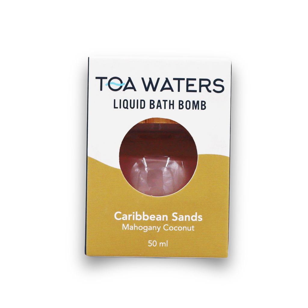 Caribbean Sands Liquid Bath Bomb - Mahogany Coconut