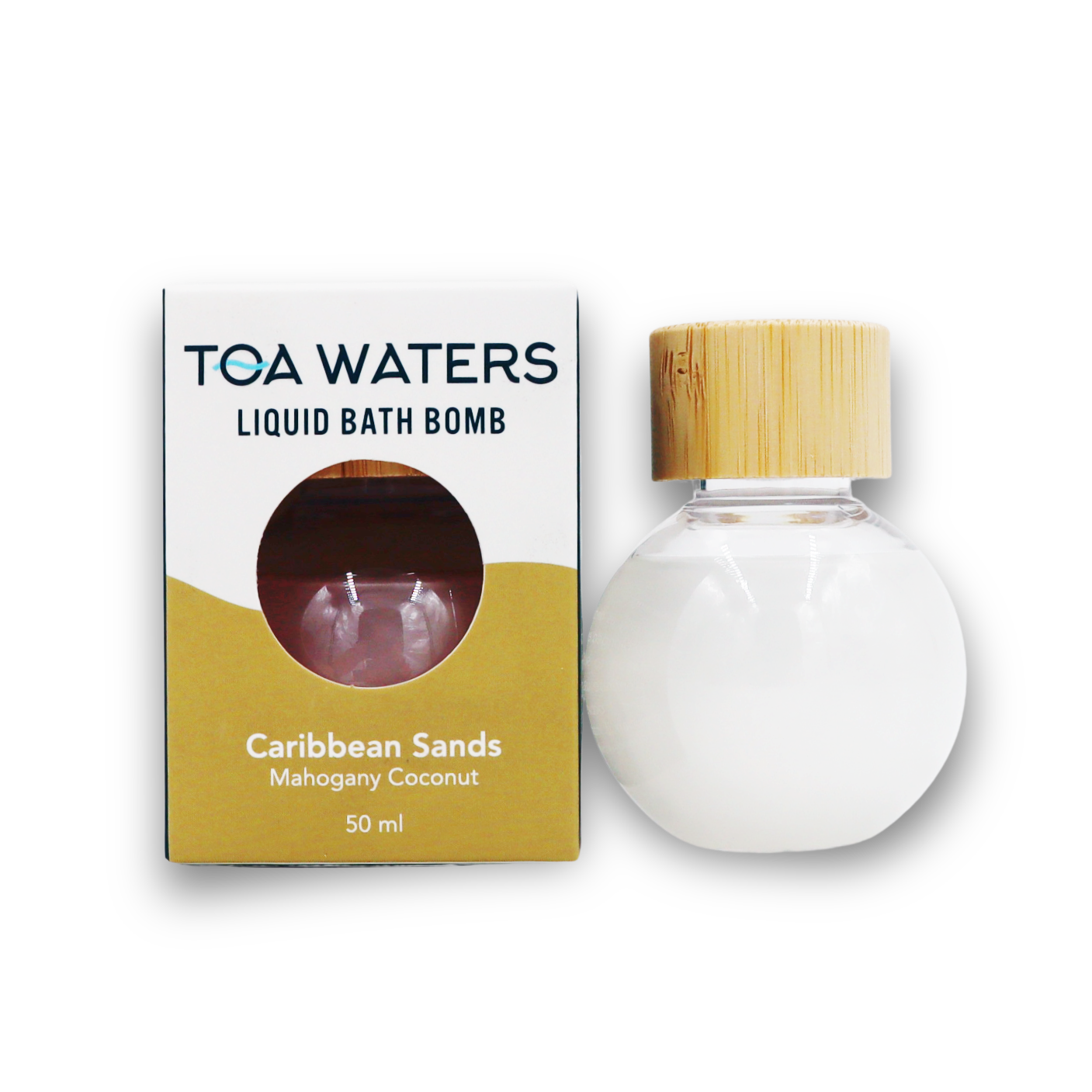 Caribbean Sands Liquid Bath Bomb - Mahogany Coconut